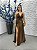 Vestido Amélia marrom + Clutch brinde - Imagem 1