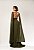 Vestido Juliete verde oliva + Clutch Brinde - Imagem 2