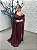 Vestido Santa Lucia marsala + Clutch Brinde - Imagem 1