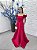 Vestido Lotus vermelho + Clutch Brinde - Imagem 1