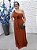 Vestido Amanda terracota + Clutch Brinde - Imagem 1