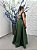 Vestido Kaely verde oliva + Clutch Brinde - Imagem 2