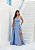 Vestido Estel azul serenity + Clutch Brinde - Imagem 1