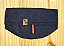 Cachepot em Jeans Azul com Detalhes Laranja - Imagem 1