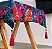 Toalha Retangular de Linho Estampado com Tassel e Pedraria nas Pontas - Imagem 1