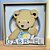 Quadro Charme Urso Dadinhos - Imagem 3