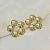 Brinco com Design de Flor Banhado a Ouro 18k - Imagem 1