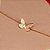 Pulseira com Pingente Borboleta Folheado a Ouro 18k - Imagem 2