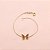 Pulseira com Pingente Borboleta Folheado a Ouro 18k - Imagem 1