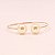Bracelete com Detalhes em Pérola Folheado a Ouro 18k - Imagem 3