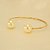 Bracelete com Detalhes em Pérola Folheado a Ouro 18k - Imagem 1