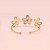 Bracelete com Flores Vazadas Folheado a Ouro 18k - Imagem 4