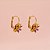 Brinco de Flor com Zircônias Folheado a Ouro 18k - Imagem 2