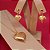 Conjunto de Coração com Design Granulado Folheado a Ouro 18k - Imagem 2