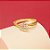 Anel Trabalhado com Detalhe em Zircônia Folheado a Ouro 18k - Imagem 4