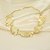 Gargantilha com Design de Folhas Banhado a Ouro 18k - Imagem 1