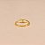 Anel com Detalhe em Zircônia Folheado a Ouro 18k - Imagem 4