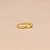 Anel com Detalhe em Zircônia Folheado a Ouro 18k - Imagem 3