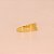 Anel com Quatro Aros Lisos Folheado a Ouro 18k - Imagem 3