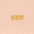 Anel com Quatro Aros Lisos Folheado a Ouro 18k - Imagem 2