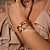 Bracelete com Design Orgânico Folheado a Ouro 18k - Imagem 1
