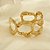 Bracelete com Design Orgânico Folheado a Ouro 18k - Imagem 2