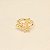 Anel com Design de Borboletas Cravejadas Folheado a Ouro 18k - Imagem 2