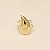 Anel com Design de Gota Folheado a Ouro 18k - Imagem 1