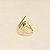 Anel com Design de Gota Folheado a Ouro 18k - Imagem 2
