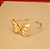 Bracelete Borboleta com Zircônia Cristal Folheado a Ouro 18k - Imagem 4