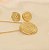 Conjunto com Design Orgânico Banhado a Ouro 18k - Imagem 1