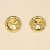 Brinco com Design de Botão Folheado a Ouro 18k - Imagem 2