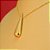 Gargantilha com Design de Gota Folheado a Ouro 18k - Imagem 2