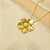 Gargantilha de Flor com Pérola Folheada a Ouro 18k - Imagem 1