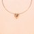 Choker de Aro Liso com Coração Folheado a Ouro 18k - Imagem 1