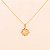 Gargantilha com Pingente de Girassol Banhado a Ouro 18k - Imagem 2