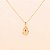 Gargantilha com Gota Trabalhada Banhado a Ouro 18k - Imagem 2