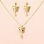 Conjunto Borboleta Escrito Nice Folheado a Ouro 18k - Imagem 1