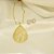 Conjunto Gota Trabalhada com Flor Banhado a Ouro 18k - Imagem 1