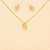 Conjunto com Zircônia Cristal Folheado a Ouro 18k - Imagem 1