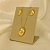 Conjunto com Design Oval Banhado a Ouro 18k - Imagem 1