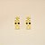 Brinco Argola com Design Vazado Folheado a Ouro 18k - Imagem 3