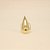 Anel com Design em Gota Folheado a Ouro 18k - Imagem 2