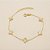 Pulseira de Trevo com Resina Folheado a Ouro 18k - Imagem 2