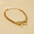 Pulseira com Laço Folheado a Ouro 18k - Imagem 1