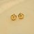 Brinco com Design de Gota Banhado a Ouro 18k - Imagem 1