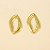 Brinco Orgânico Folheado a Ouro 18k - Imagem 2