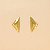 Brinco Geométrico Folheado a Ouro 18k - Imagem 2