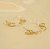 Brinco Ear Cuff com Elos Banhado a Prata e Ouro 18k - Imagem 1