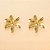 Brinco de Flor Folheado a Ouro 18k - Imagem 2